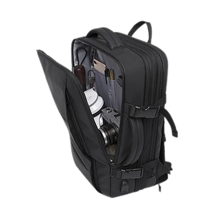 Mochila mala de viagem impermeável masculina de alta capacidade com divisórias