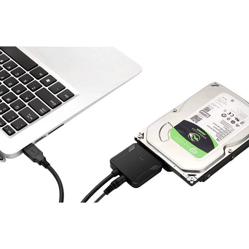 Adaptador conversor usb 3.0 para hdd e ssd sata III de 2,5" e 3,5"