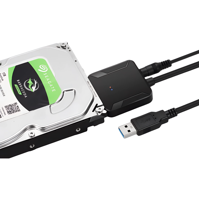 Adaptador conversor usb 3.0 para hdd e ssd sata III de 2,5" e 3,5"