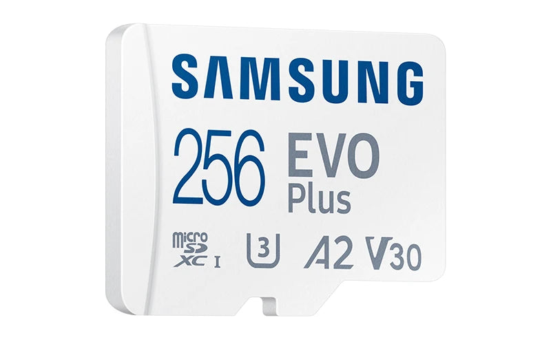 Cartão de memória Samsung EVO Plus Micro SD V10 e V30 Classe 10