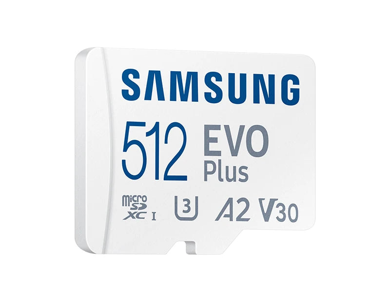 Cartão de memória Samsung EVO Plus Micro SD V10 e V30 Classe 10