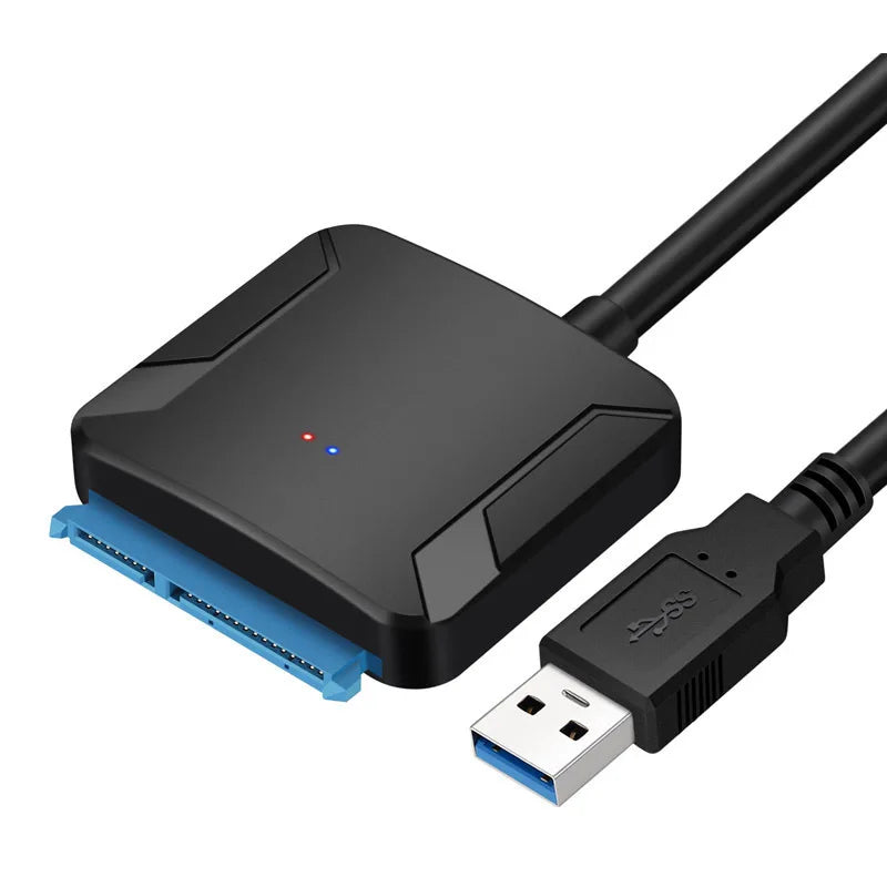 Adaptador conversor usb 3.0 para hdd e ssd sata III de 2,5" e 3,5"