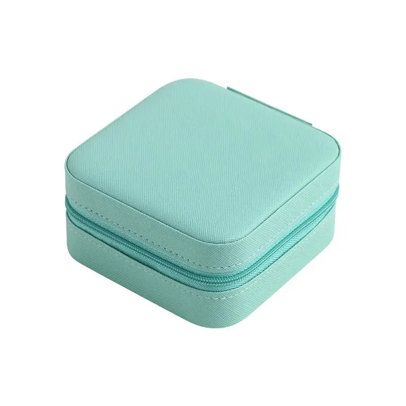 Mini porta-jóias de couro