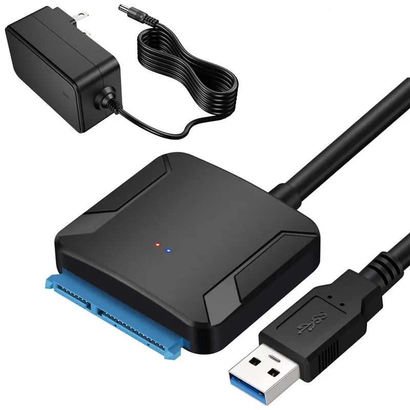 Adaptador conversor usb 3.0 para hdd e ssd sata III de 2,5" e 3,5"