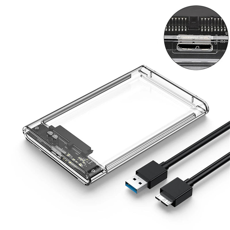 Case USB 3.0 Tipo C Sata III 2.5 Pol. para HDD ou SSD