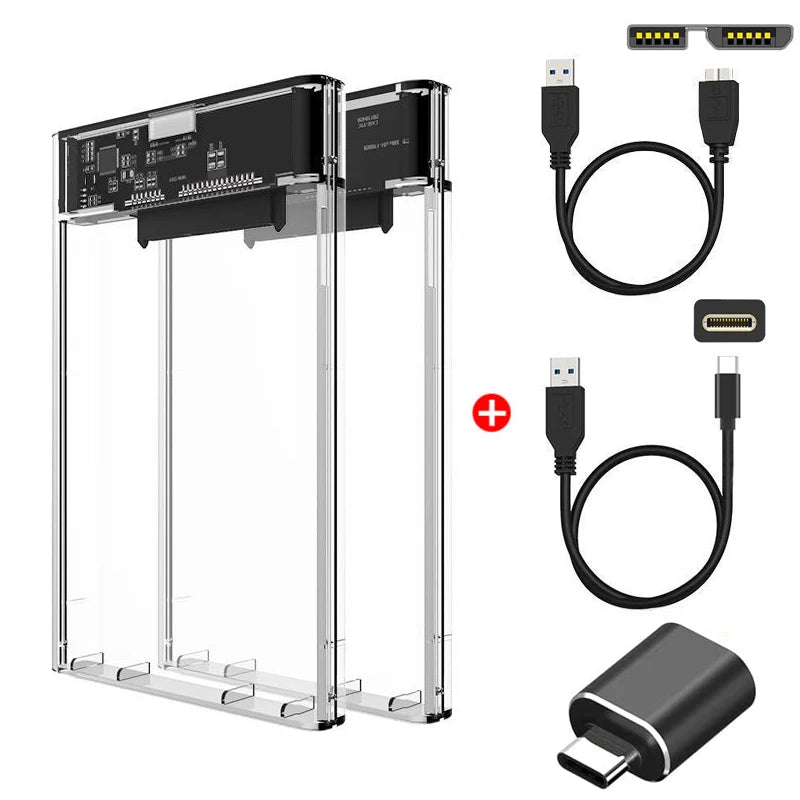Case USB 3.0 Tipo C Sata III 2.5 Pol. para HDD ou SSD