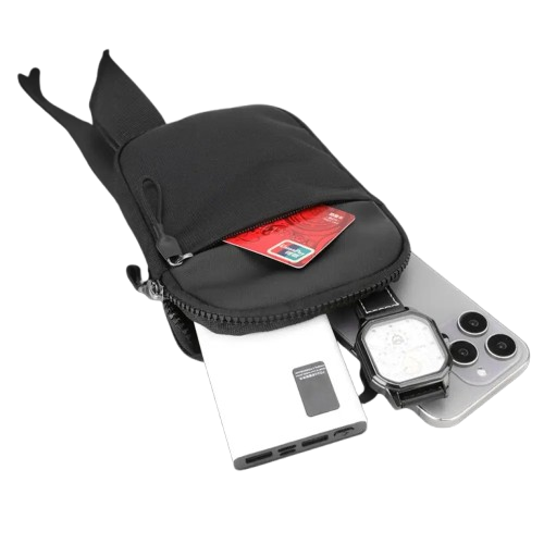 Bolsa transversal de peito masculina