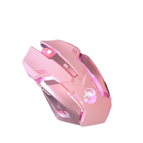 Mouse gamer ergonômico com fio (6 botões, LED, 2400 DPI, USB)