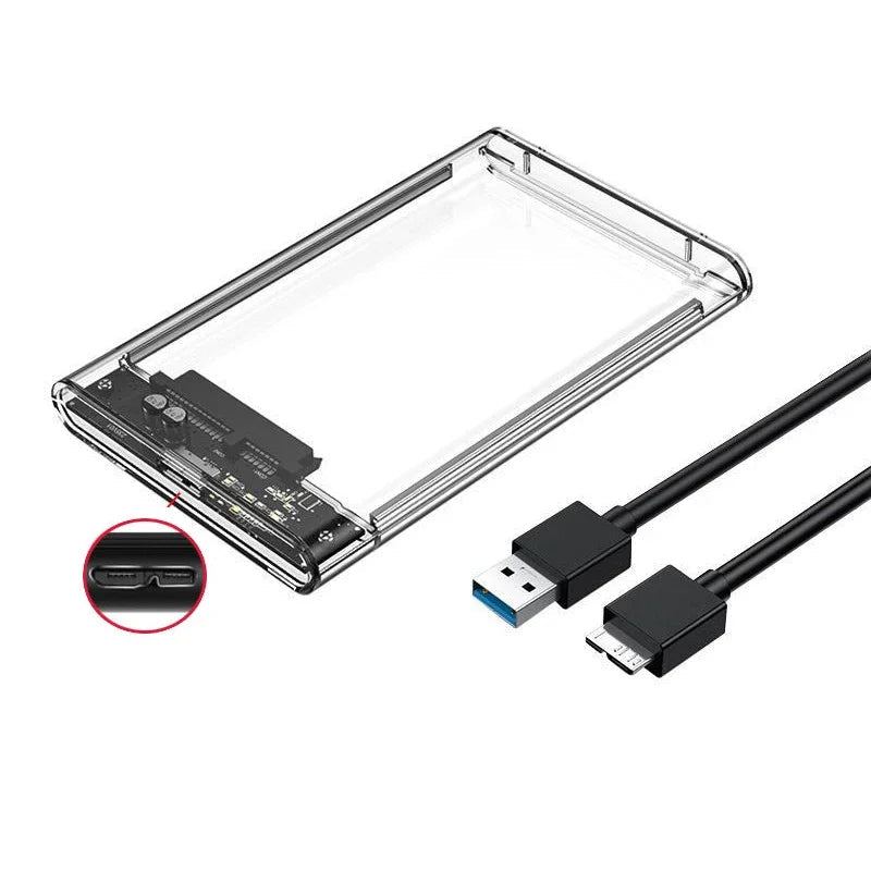 Case USB 3.0 Tipo C Sata III 2.5 Pol. para HDD ou SSD