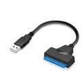 Cabo adaptador SATA para USB 3.0 e 2.0 de até 6 Gbps para disco rígido SSD externo de 2,5 polegadas