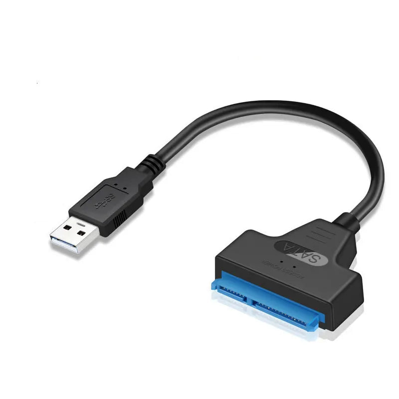 Cabo adaptador SATA para USB 3.0 e 2.0 de até 6 Gbps para disco rígido SSD externo de 2,5 polegadas