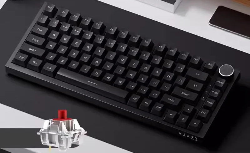 Teclado mecânico AJAZZ AK820/AK820Pro com tela TFT e botão multifuncional
