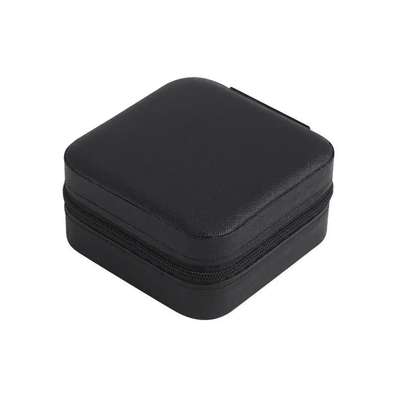 Mini porta-jóias de couro