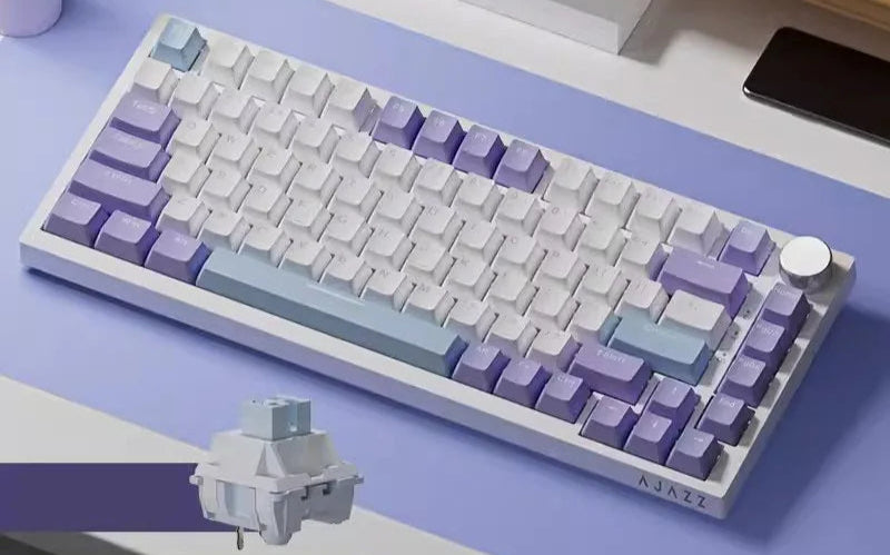 Teclado mecânico AJAZZ AK820/AK820Pro com tela TFT e botão multifuncional
