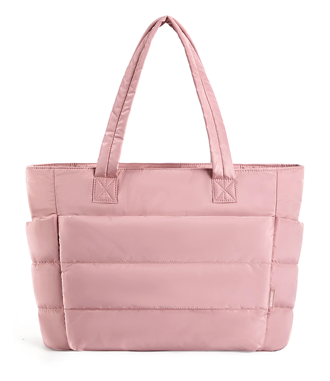 Bolsa tote acolchoada