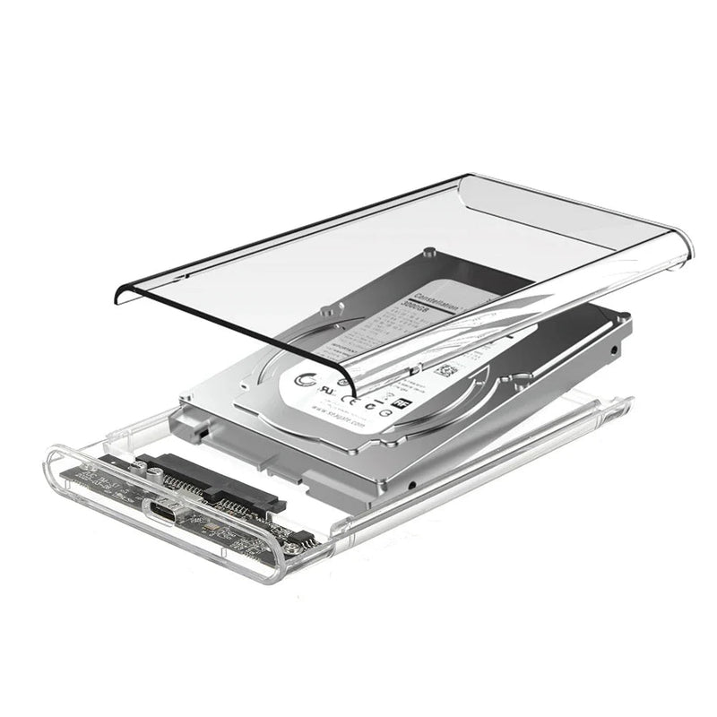 Case USB 3.0 Tipo C Sata III 2.5 Pol. para HDD ou SSD