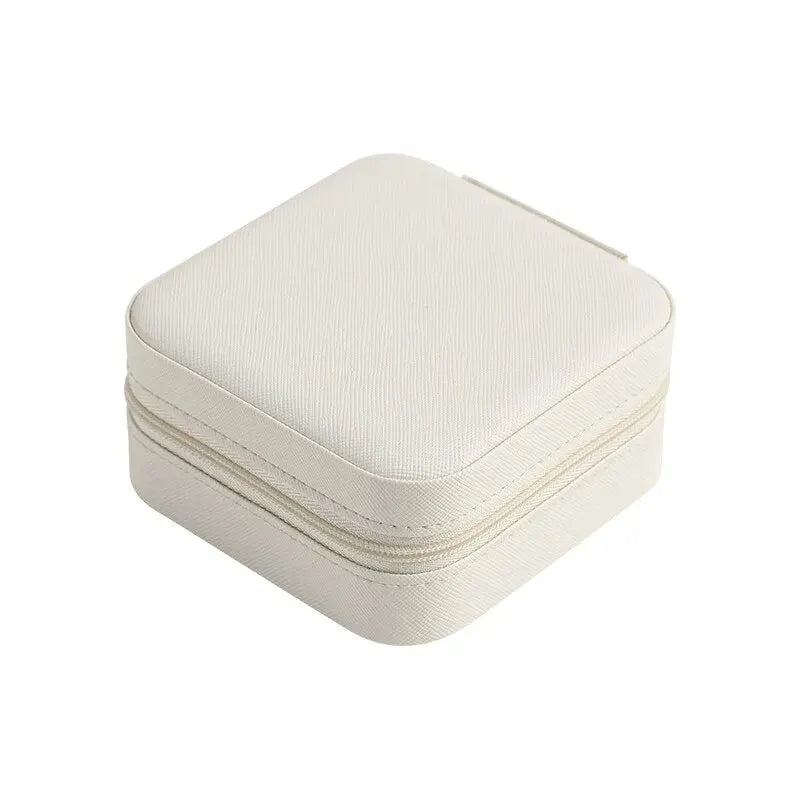 Mini porta-jóias de couro