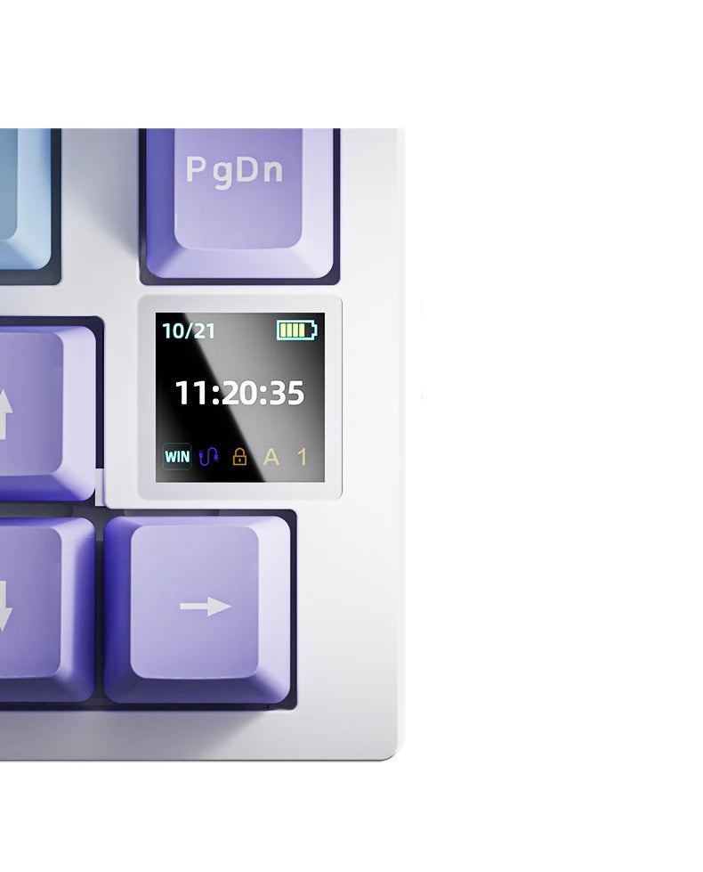 Teclado mecânico AJAZZ AK820/AK820Pro com tela TFT e botão multifuncional