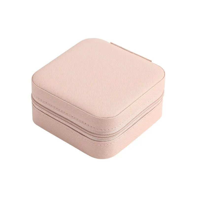 Mini porta-jóias de couro