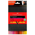 Lápis de Cor Faber Castell SuperSoft 15 Cores Quentes