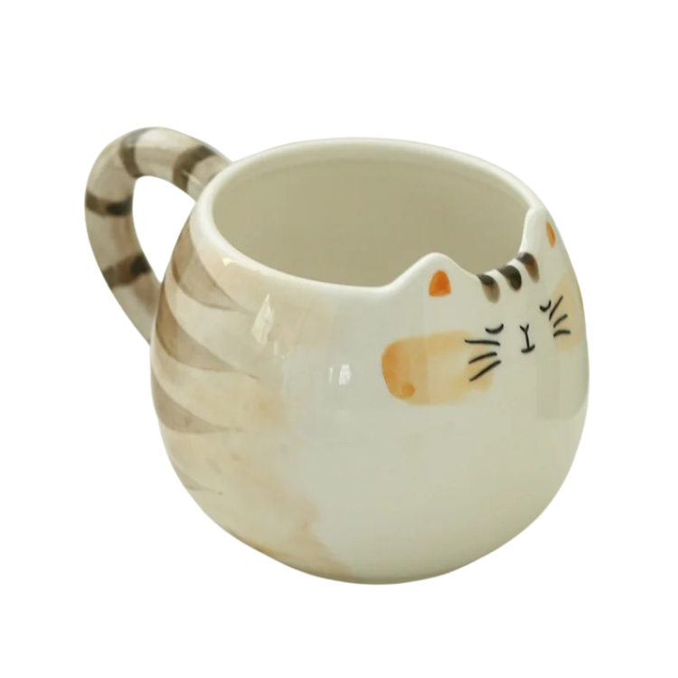 Caneca em formato de gato