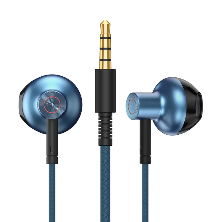 Fone de ouvido com fio baseus intra auricular