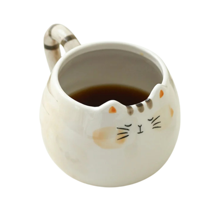 Caneca em formato de gato