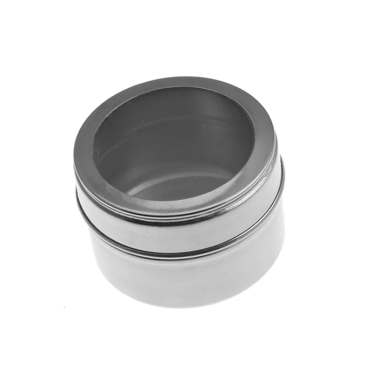 Conjunto de potes magnéticos para especiarias