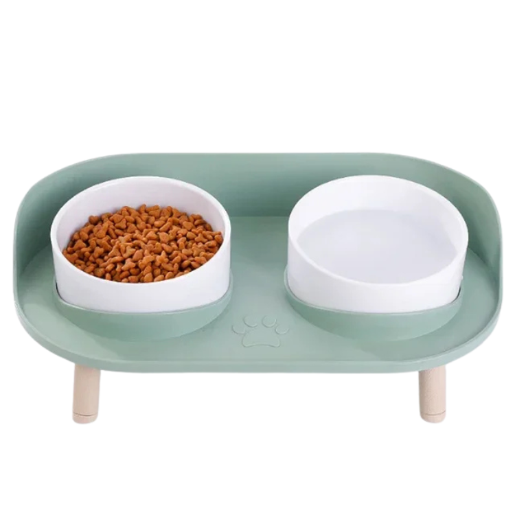 Alimentador e tigela para gatos e cães com altura ajustável