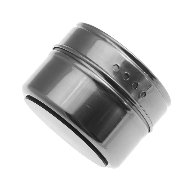 Conjunto de potes magnéticos para especiarias