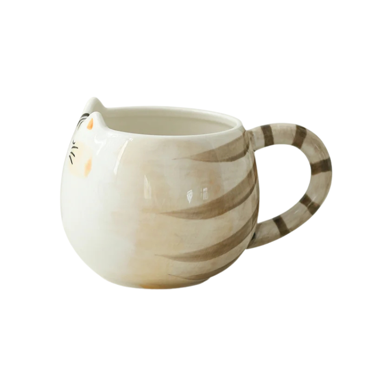 Caneca em formato de gato