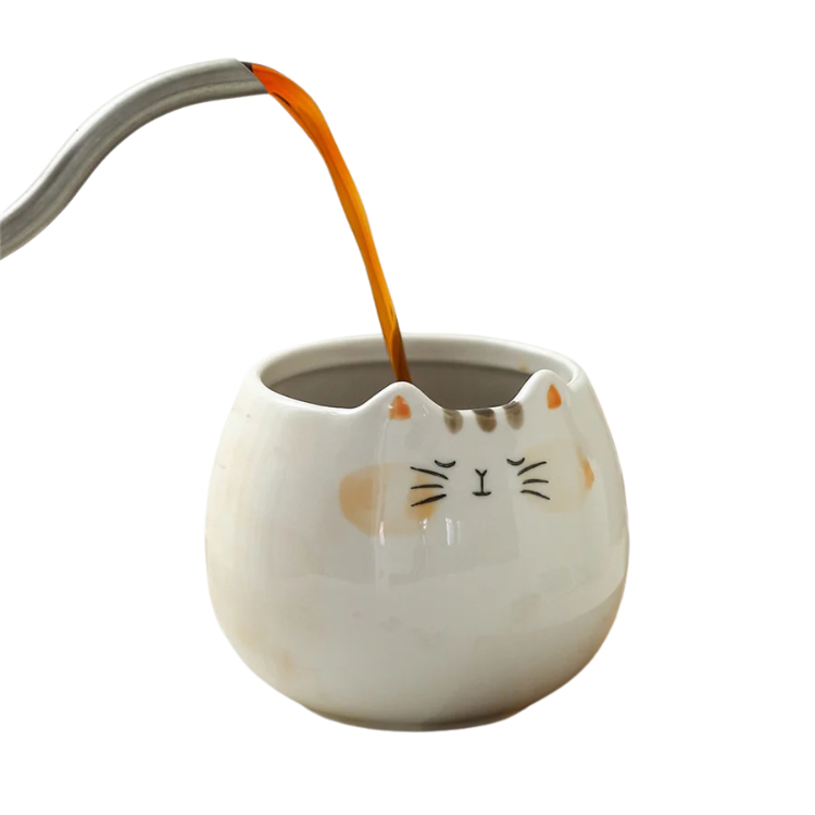 Caneca em formato de gato