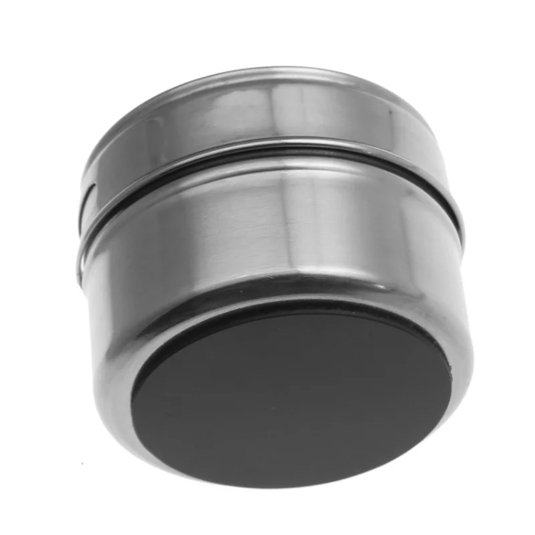 Conjunto de potes magnéticos para especiarias