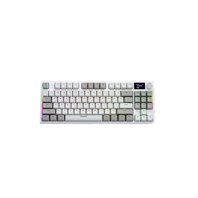 Teclado mecânico sem fio K86 Hot-Swappable Bluetooth/2.4g com tela de exibição e botão giratório de volume