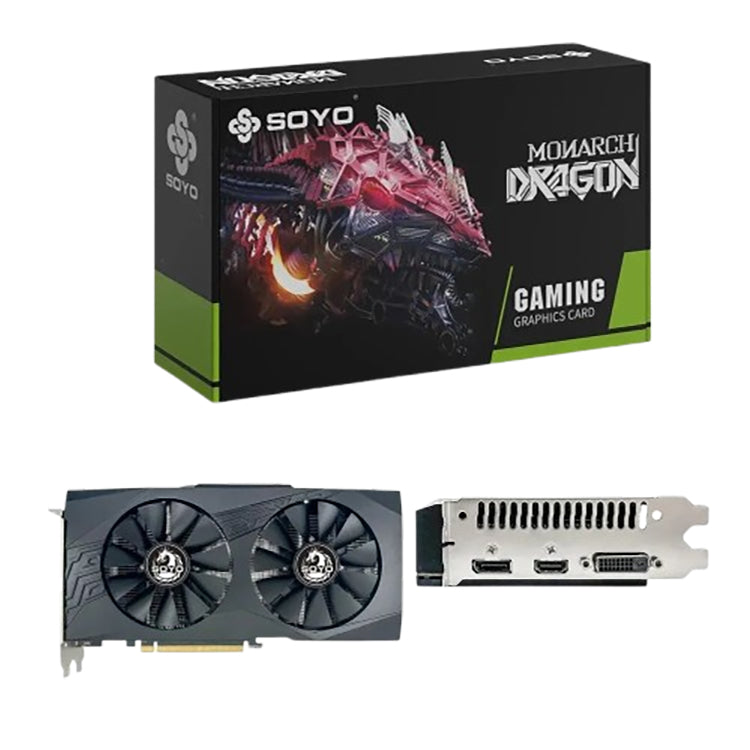 Placa de vídeo SOYO Radeon RX580 8G GDDR5 PCIE 3.0x16 HDMI DP DVI