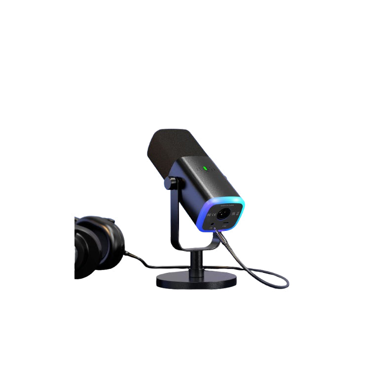 Microfone de mesa USB/XLR com botão de toque mudo e conector de fone de ouvido - FIFINE