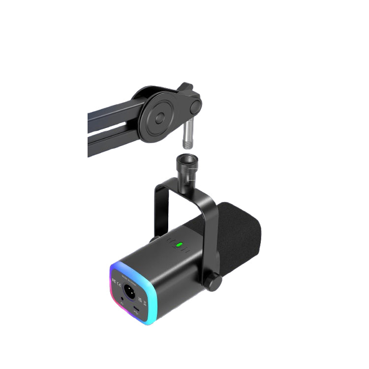 Microfone de mesa USB/XLR com botão de toque mudo e conector de fone de ouvido - FIFINE
