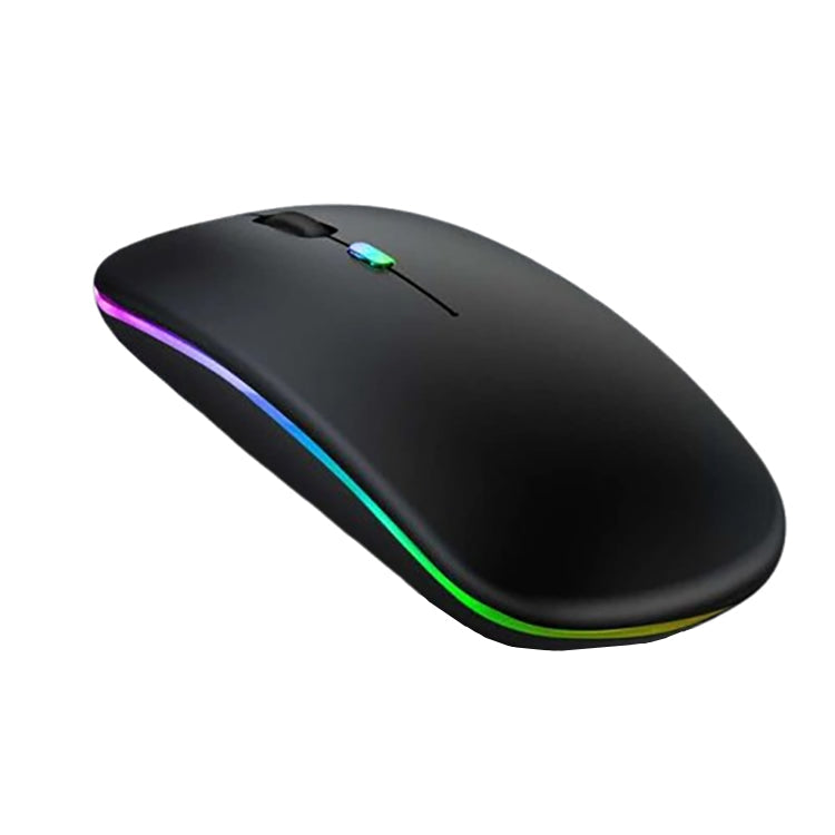 Mouse sem fio LED USB Bluetooth recarregável RGB