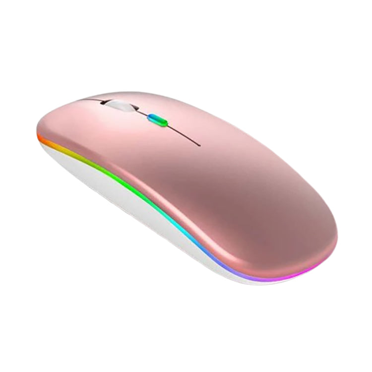 Mouse sem fio LED USB Bluetooth recarregável RGB