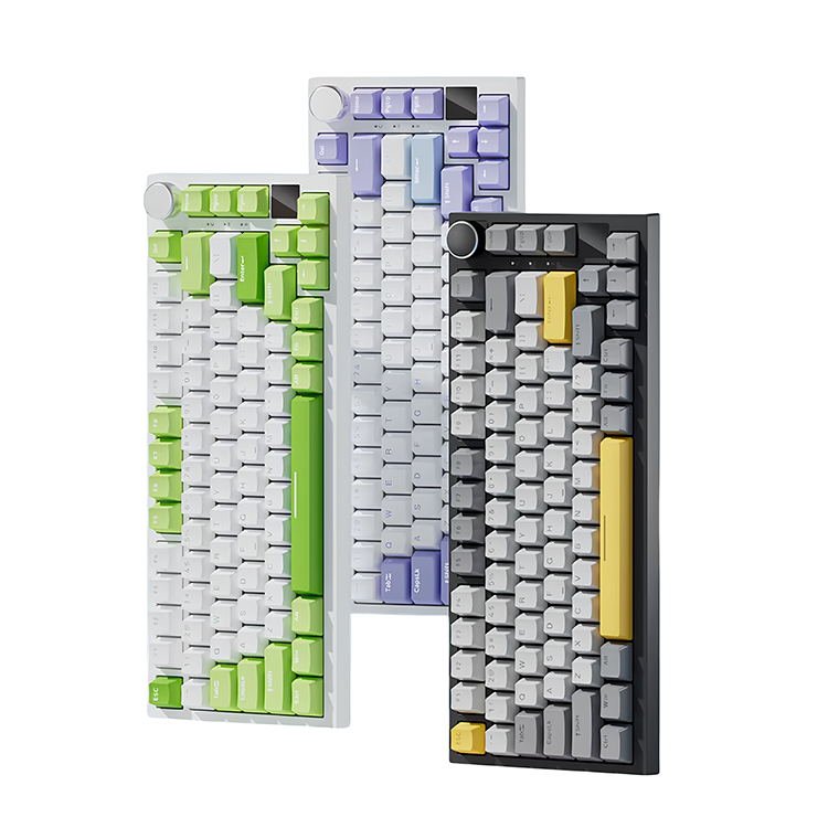 Teclado mecânico AJAZZ AK820/AK820Pro com tela TFT e botão multifuncional